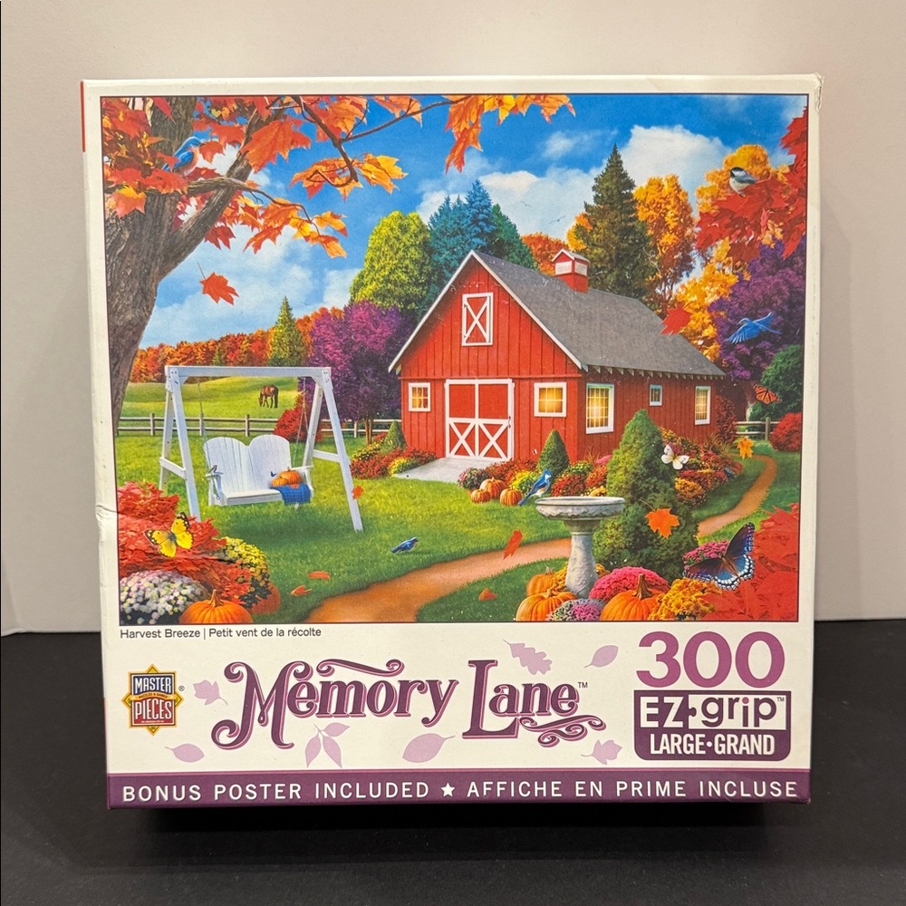 Harvest Breeze Jigsaw Puzzle 300 EZ Grip Pieces Master Pieces SALE🔴3/$25!